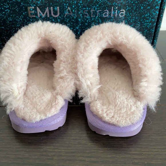 EMU Australia Jolie Kids Lavender slippers size 9 - Picture 3 of 5